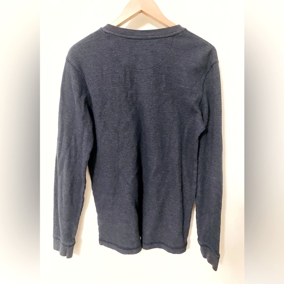 George Navy Henley Shirt - Picture 3 of 4